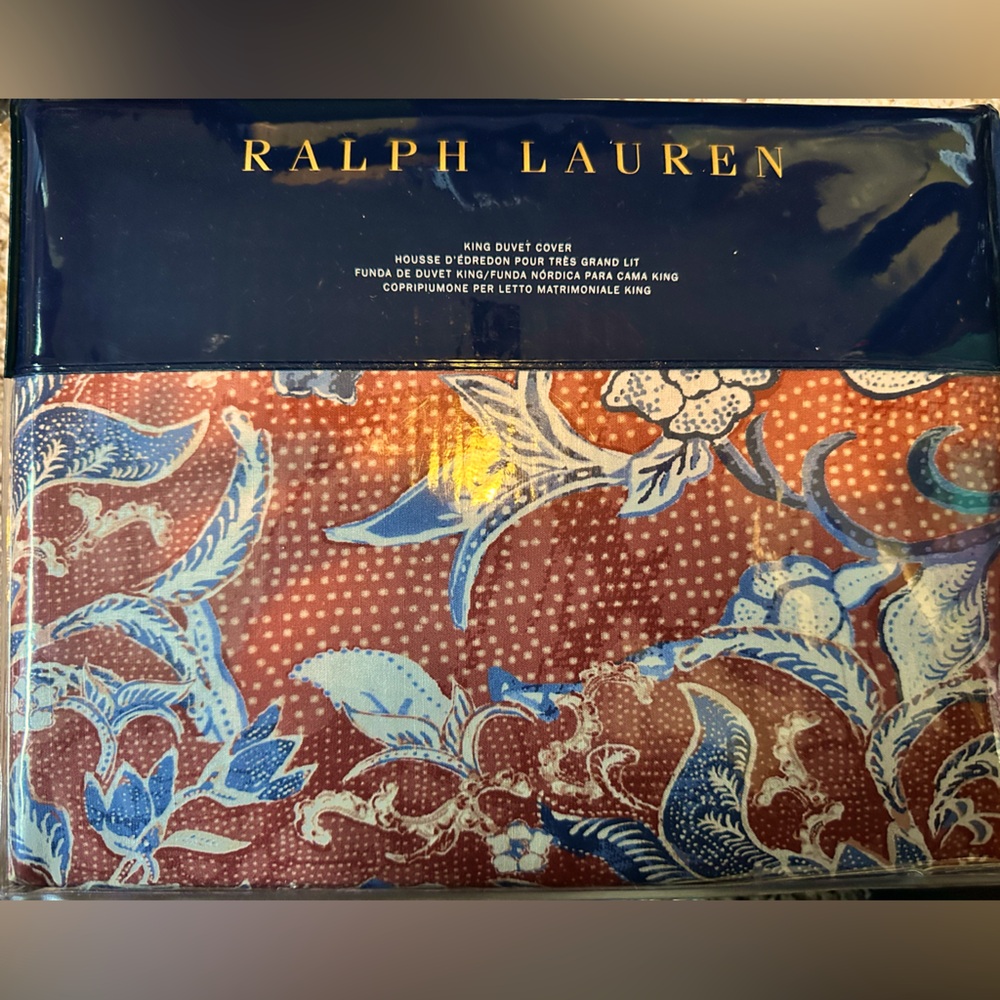 Ralph Lauren Home King Duvet Cover in Mirabelle- King Size NWT
